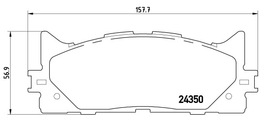 Bremseklosser BREMBO P 83 117X Bremseklosser BREMBO P 83 117X