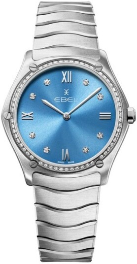 Ebel Dameklokke 1216602 Classic Blå/Stål Ø33 mm