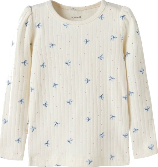 Name It Genser NmfKathlen Antique White Name It 6 år 116 Genser Blå Hvit