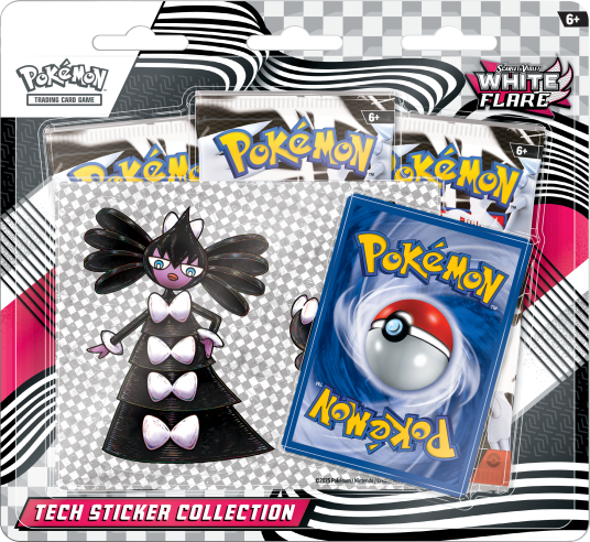 Pokémon Sv10.5 White Flare Tech Sticker Samling for Barn