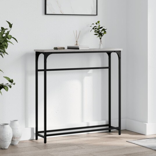 Konsollbord grå sonoma 75x19,5x75 cm konstruert tre 8720845420895 Konsollbord grå sonoma 75x19,5x75 cm konstruert tre 8720845420895