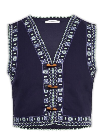 nué notes Araya Vest Navy 42