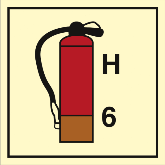 Halon Extinguishers 6 - Etterlysende plast HI150 - 150 x 150 mm Halon Extinguishers 6 - Etterlysende plast HI150 - 150 x 150 mm