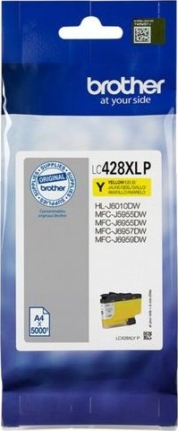 Brother LC 428XLY gul blekkpatron 5000 sider