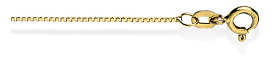 Veneziansk kjede i 375 gult gull 0,7 mm, 42 cm