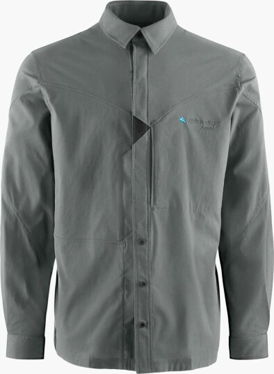 Klättermusen Men"s Garm Long-sleeve Shirt Teal Grey L Klättermusen Men"s Garm Long-sleeve Shirt Teal Grey L