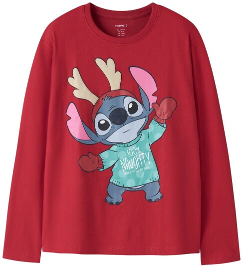 Name It Genser Stitch NkfSyra Barbados Cherry Name It 4 år (104) Genser Rød