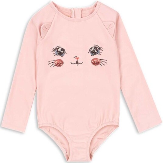 Konges Sløjd Kitty langermet badedrakt Powder Pink 5 6 år