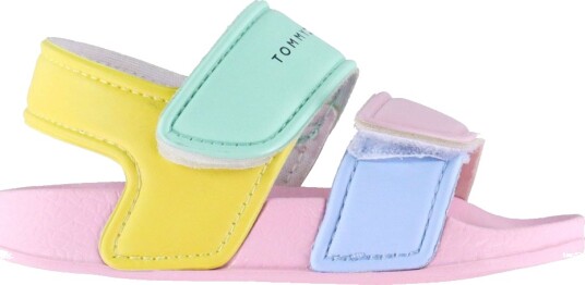 Tommy Hilfiger Sandaler Flerfarget Tommy Hilfiger 23 Sandals Grønn Gul Rosa