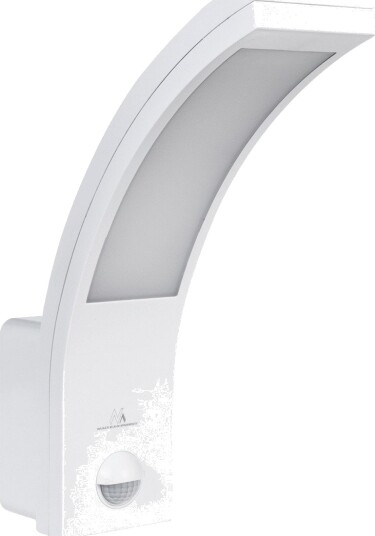 Maclean MCE244 LED Vegglampe med bevegelsessensor IP54   Hvit