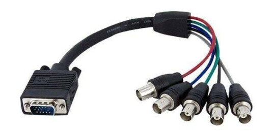 StarTech.com Coax HD15 VGA to 5 BNC RGBHV Monitor Cable - VGA-kabel
