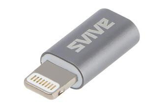 SVIVE Adapter Lightning - micro USB Grå, kabeladapter fra Li SVIVE Adapter Lightning - micro USB Grå, kabeladapter fra Li