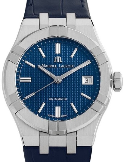 Maurice Lacroix Herreklokke AI6007 SS001 430 1 Aikon Blå/Lær Ø39 mm