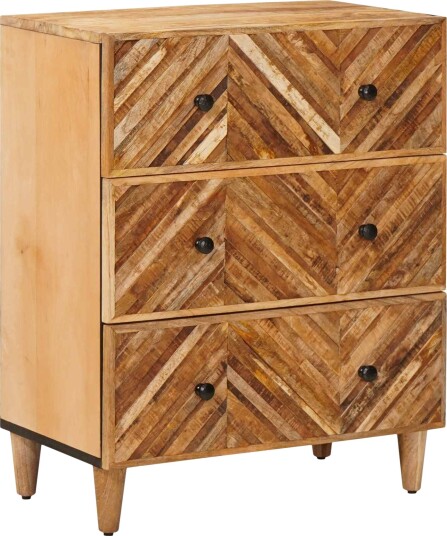 vidaXL Oppbevaringsskap Brun 60 x 33,5 x 75 cm Massiv mango tre