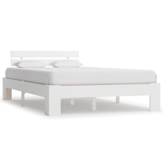 vidaXL Sengeramme hvit heltre furu 140x200 cm vidaXL Sengeramme hvit heltre furu 140x200 cm