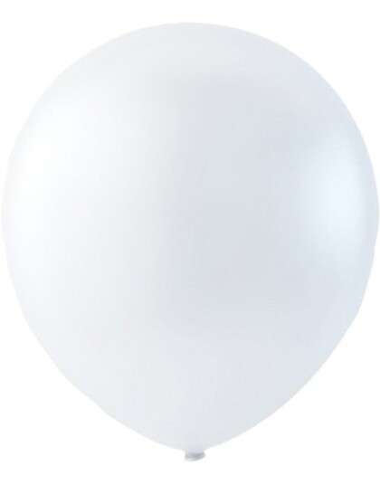 100 stk 30 cm MEGAPACK Hvite Ballonger 100 stk 30 cm MEGAPACK Hvite Ballonger