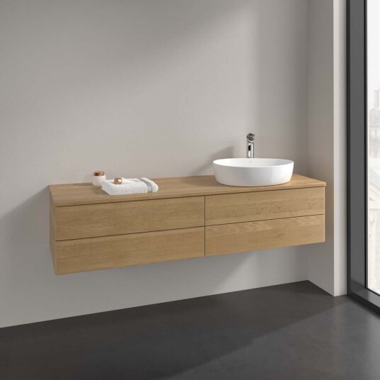 Villeroy & Boch Antao Servantskap med 4 skuffer 160x50x36 cm m/lys Eik Villeroy & Boch Antao Servantskap med 4 skuffer 160x50x36 cm m/lys Eik