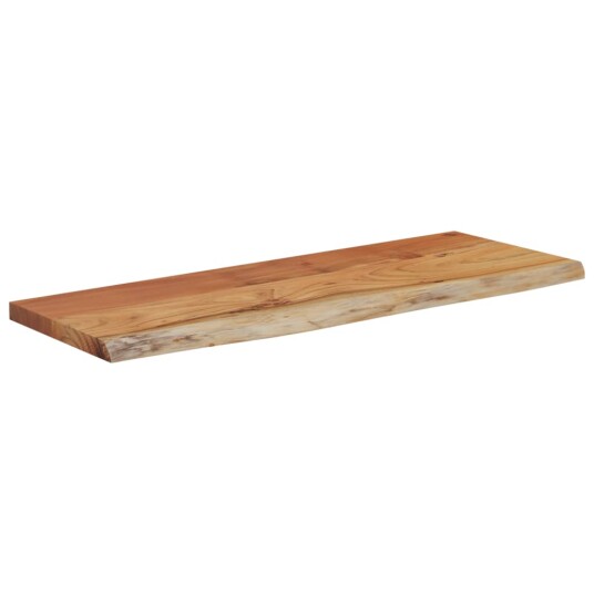  Vegghylle 50x20x3,8 cm rektangulær heltre akasie naturlig kant 8721012089983