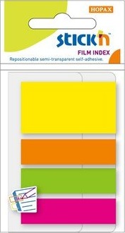 Indeksfaner 3St 45X12 1St 45X25 45 Blad Assorterat Neon 24 Stk.