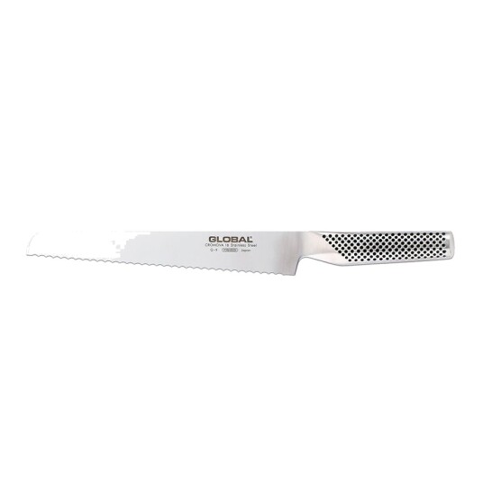 Global G-9R brødkniv 22 cm tagget rustfritt stål