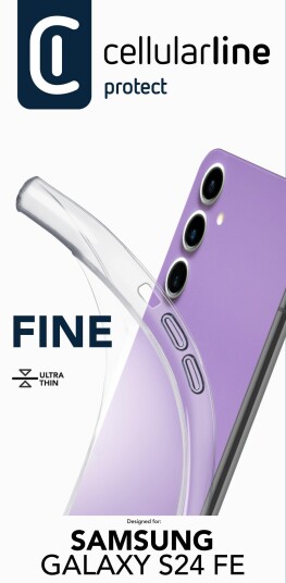 Cellularline Fine Case fr Samsung S24 FE Clear