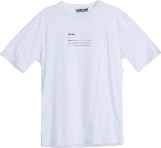 Moschino Herre Topper Hvit M, Moschino Herre Topper Hvit M,