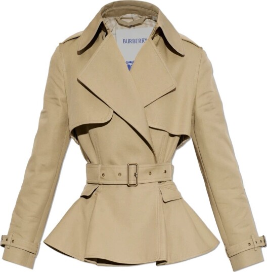 Burberry Dame Frakker Beige 3XS,