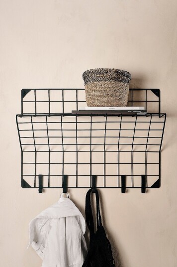 Ellos Home Knagger Grid Svart