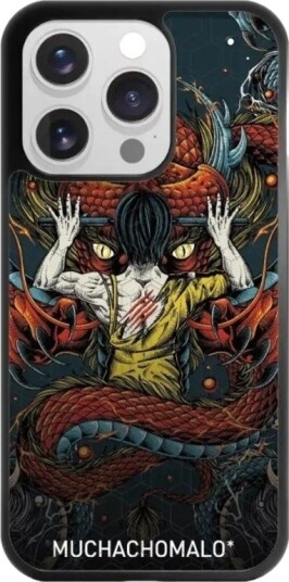 Phonecases3D iPhone 16 Pro Muchacho Malo 3D mobildeksel, svart