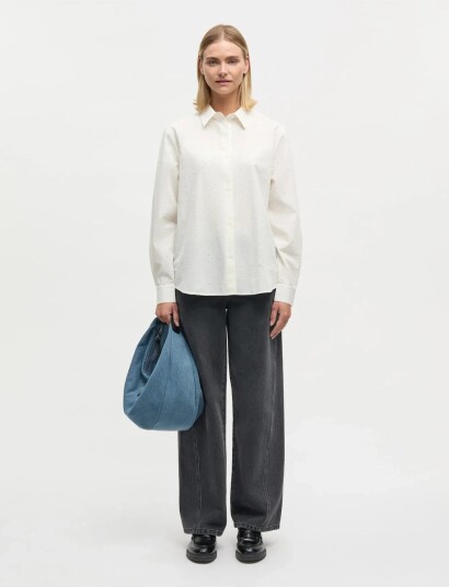 Mads Nørgaard Broda Crane Shirt   Cream   40