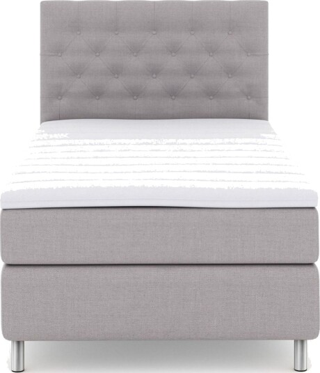 Select No 3 Komplett Sengepakke 120x200 Medium Lysegrå/Metallben