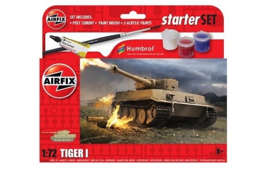 Airfix Tiger I 1/72 Modellbygging Nybegynnersett for Alle Kjønn