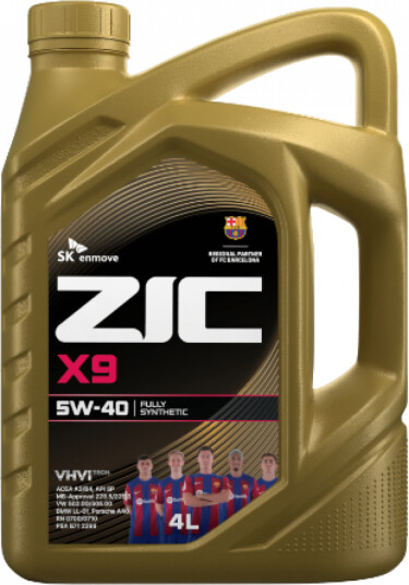 Motorolje ZIC X9 5W-40 4L