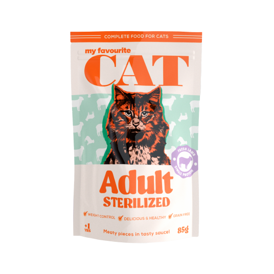My Favourite Cat Våtfôr med Lam 12 x 85 g Kattemat