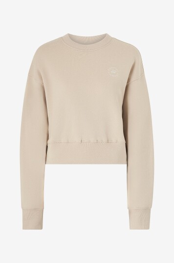 Röhnisch - Collegegenser Cotton Cropped Sweatshirt - Beige