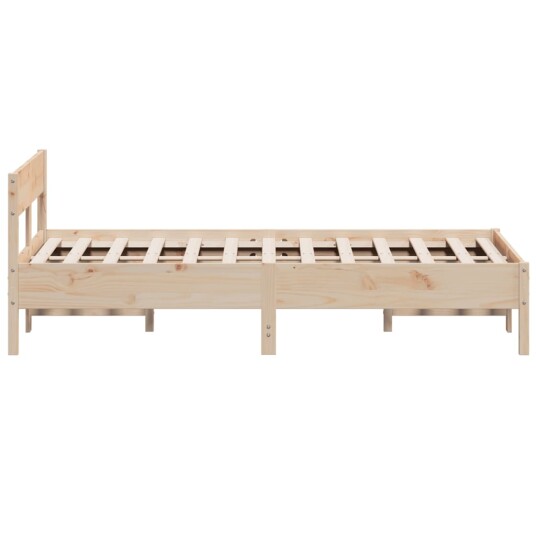 Sengeramme med hodegavl 135x190 cm heltre furu 8721012429178