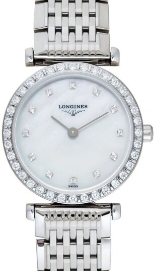 Longines Dameklokke L4.341.0.80.6 La Grande Classique De Hvit/Stål