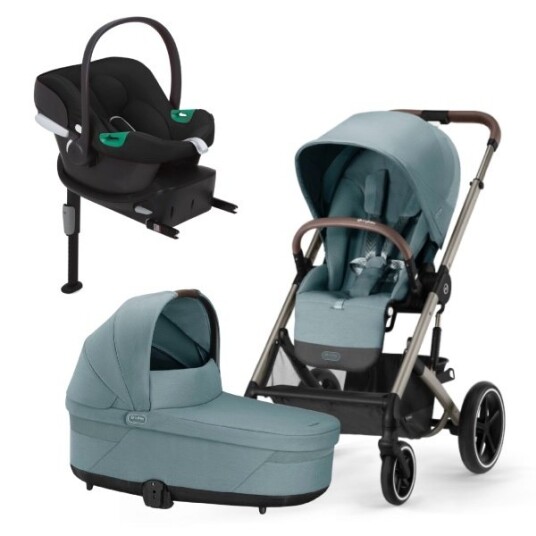 Cybex Barnevogn Balios S Lux Travelsystem inkl. Aton B2 & Base One Sky Blue