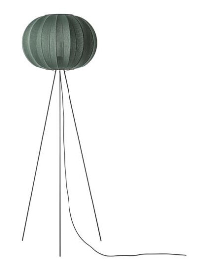 Made By Hand Knit-Wit Round Gulvlampe High Ø45 Tweed Green Made By Hand Knit-Wit Round Gulvlampe High Ø45 Tweed Green