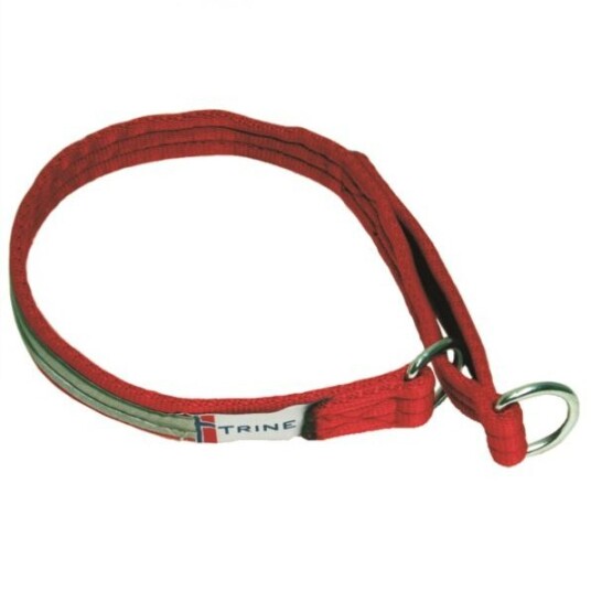 Trine Halvstrup Hundehalsbånd 50cm Rød med 3M-refleks