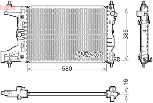 Radiator DENSO DRM15016 Radiator DENSO DRM15016