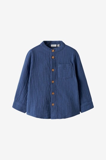 Name It Skjorte nmmJohn LS Shirt Blå