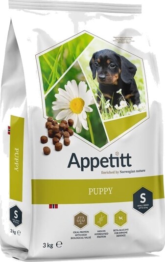 Appetitt Hundefôr til Valp Small Breed 3 kg - Kornfri Tørrfôr