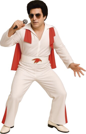 King of Rock Elvis Inspirert Herrekostyme Large Voksenkostyme 92740