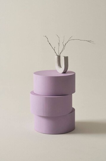 Jotex VALAAR sidebord, diameter 39 cm Purple 1716723-03-0 1716723-01-0