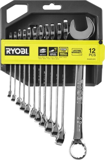 Ryobi Fastnøkkelsett RHWR12PC Ryobi Fastnøkkelsett RHWR12PC