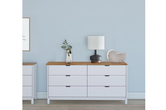 Byrå Potenza 150x39 cm Hvit