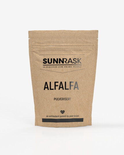 SunnRask Økologisk Alfalfa Pulver 100g