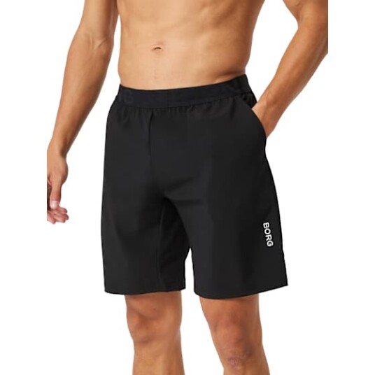 Björn Borg Men's Borg Athletic 9' Shorts Black Beauty XL