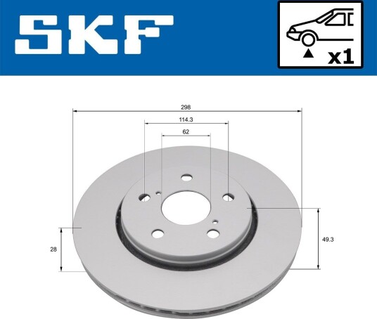 SKF VKBD 81391 V1 Bremseskive SKF VKBD 81391 V1 Bremseskive
